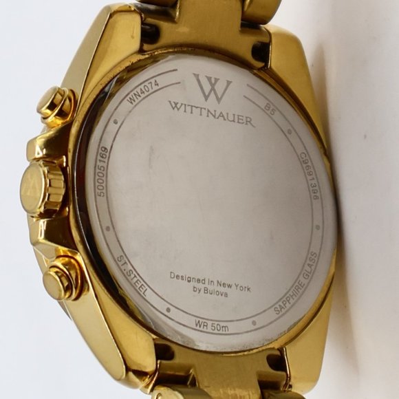 Gorgeous Wittnauer! Beautiful Gold watch with Diamond Bezel -Very Nice Condition main image 8
